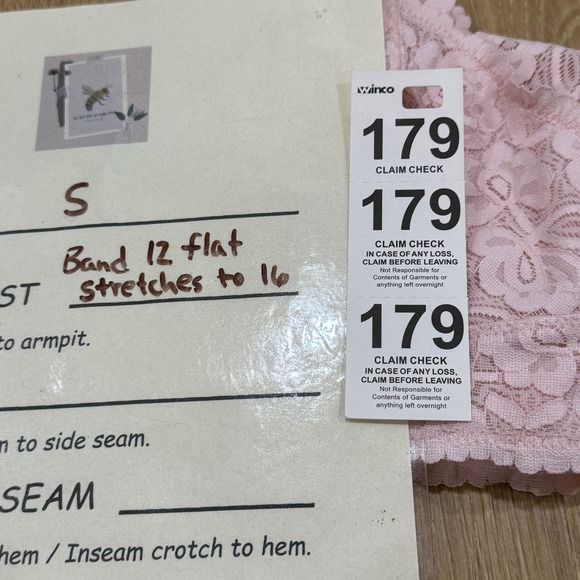 FREE PEOPLE Gallon Lace Bralette Size S Pink Stretch Nylon Racerback MSRP$20 - Picture 6 of 6